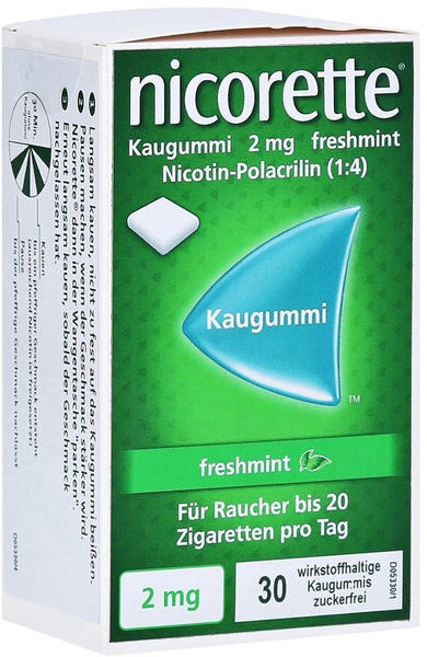 nicorette 2 mg Freshmint Kaugummi (30 Stk.)