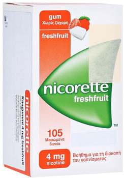 nicorette 4 mg Freshfruit Kaugummi (105 Stk.)