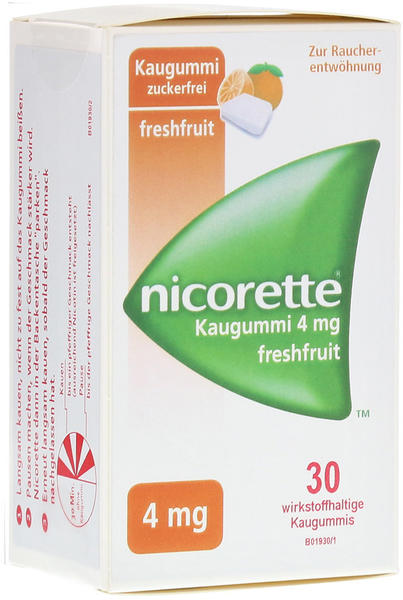 nicorette 4 mg Freshfruit Kaugummi (30 Stk.)