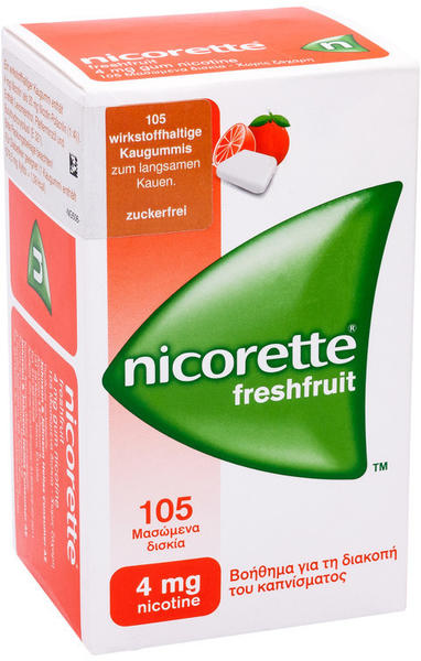 nicorette 4 mg freshfruit Kaugummi (105 Stk.)