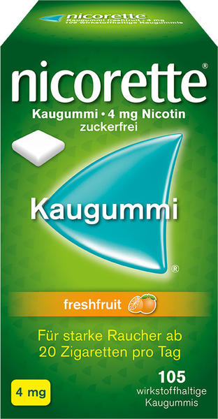 Johnson & Johnson Nicorette Kaugummi Freshfruit 4 mg (105 Stk.)