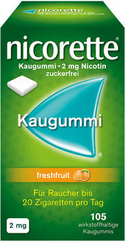 Nicorette Kaugummi Freshfruit 2 mg (105 Stk.)
