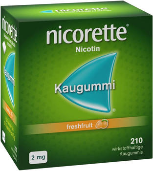 nicorette 2 mg Freshfruit Kaugummi (210 Stk.)