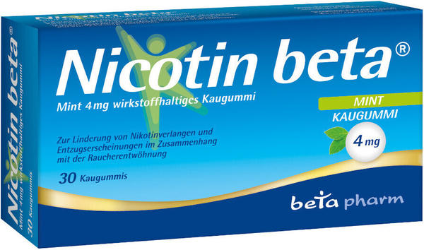betapharm Nicotin Beta Mint 4mg Kaugummi (30 Stk.)
