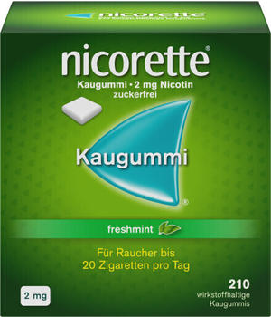 nicorette 2 mg Freshmint Kaugummi (210 Stk.)