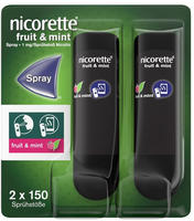 nicorette fruit & mint Spray zur Rauchentw&ouml;hnung 2 St