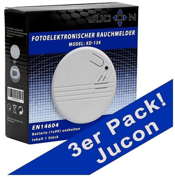 Jucon KD-134 Brandmelder 3er-Pack