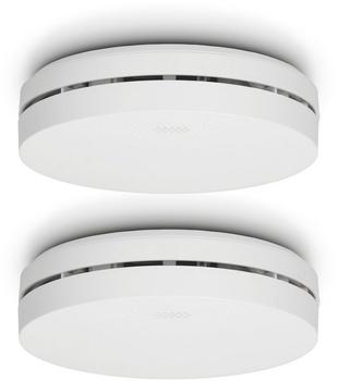 Alecto SA300 Duo - Kompakter Design- mit 10-Jahres-Batterie - Feuermelder 2er-Pack - Wei&szlig; (SA300 DUO)