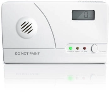 Brandson CO-Melder mit LCD-Display wei&szlig;