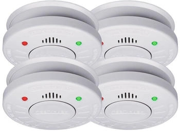 Smartwares 4er-Set Rauchmelder mit Stummschaltfunktion (RM520-4)