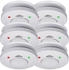 Smartwares 6er-Set Rauchmelder + Stummschaltfunktion (RM520-6)