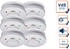 Smartwares 6er-Set Rauchmelder + Stummschaltfunktion (RM520-6)