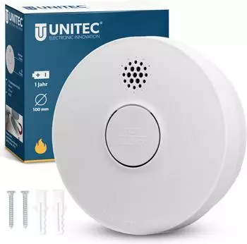 Unitec Rauchmelder 9V Batteriebetrieb (579869)