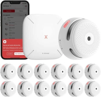 Xsense Rauchwarnmelder-Set plus Zentrale 78 x 48 x 78mm