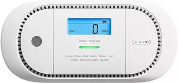 Xsense XC01-WR Funkvernetzter CO-Melder, LCD-Display, tauschbare Batterie (ZASXS00168WEU)