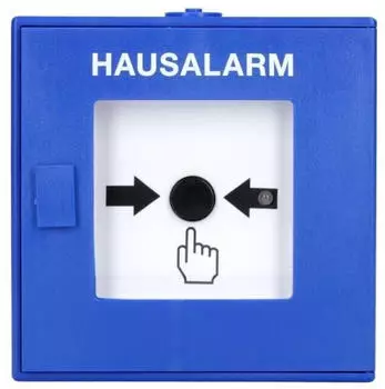 Hager BEKA Funk-Druckknopfmelder Hausalarm, blau (RFM200D)