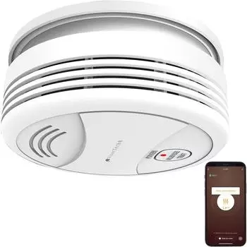 VisorTech WLAN-Rauchwarnmelder mit App-Benachrichtigung, 85dB