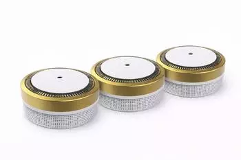 Nemaxx M1-Mini Rauchwarnmelder Gold, photoelektrisch, 85dB, 3V Lithium, 3er-Pack (M1 Mini Rauchmelder Gold 3-Pack)