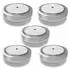 Nemaxx M1-Mini Rauchwarnmelder photoelektrisch 85dB 3V Lithium Silber 5er-Pack (M1 Mini Rauchmelder Silber 5-Pack)