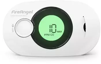 FireAngel FA3322 Digitaler Kohlenmonoxid-Melder LCD, 10-Jahre-Batterie, Feuchtigkeits- & Temperatursensor (FA3322)