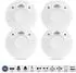 Alecto SD1010 4X Rauchwarnmelder 4er-Set, batteriebetrieben, 10-Jahres-Batterie (SD1010 4X)