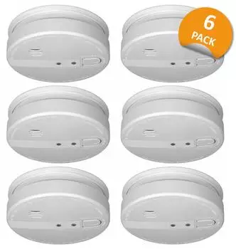 Elro Rauchmelder vernetzbar 230V mit Backup-Batterie, 6er Set (FS110561P)