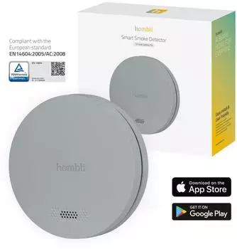 Hombli Smarter Rauchmelder Photoelektrisch Kabellos 85dB Grau (HBSA-0108)