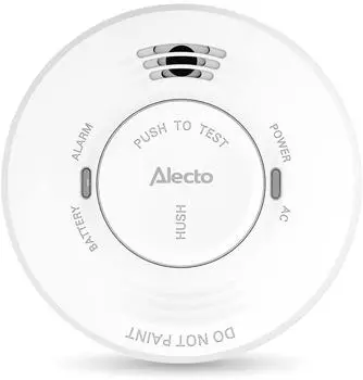 Alecto SDV10 Rauchmelder 230V, 5 Jahre Backup-Batterie, weiß (SDV10)