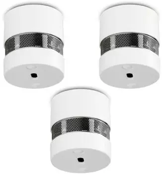 Alecto SD1020 3X Mini-Rauchmelder 10 Jahre Batterie- und Sensorlaufzeit, 3er-Pack, weiß (SD1020 3X)