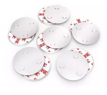 conecto CC50473 Magnetbefestigung universell magnetisch für Warnmelder 6 Silber 6er Set Magnethalterung