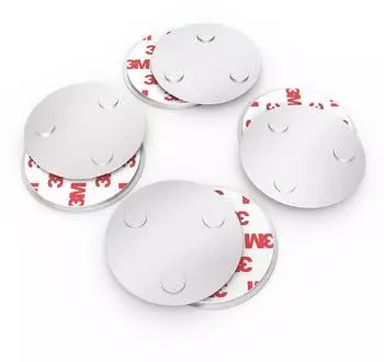 conecto CC50472 Magnetbefestigung universell magnetisch für Warnmelder 4 Silber 4er Set Magnethalterung