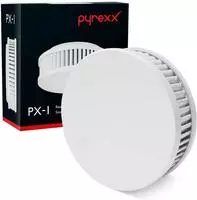 Pyrexx PX-1 wei&szlig;, 4er Pyrexx PX-1 V3-Q Rauchmelder + Klebepad wei&szlig;