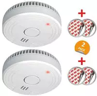 Elro - 2er Set Rauchmelder Mit 5 Jahres Batterie + Magnetklebe-kit En14604