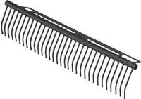 Siena Garden Gartentalente Rechen 40 Zinken 70 cm Breite, Ger&auml;tekopf aus Stahl