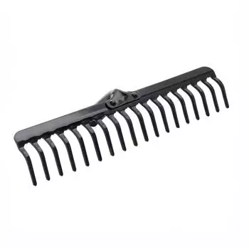 Kadax Gartenrechen ohne Stiel, Metall, rechteckig, 18 Zinken (K9183)