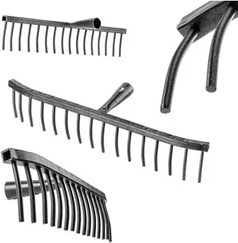 Kadax Gartenrechen Stahl 16 Zähne, ohne Stiel (K10119)
