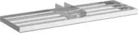 vidaXL Garten Nivellierrechen Silber 75 x 25 x 6 cm Edelstahl