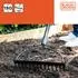 Black & Decker Planierrechen 150cm Fiberglas & Kohlenstoffstahl Schwarz/Orange