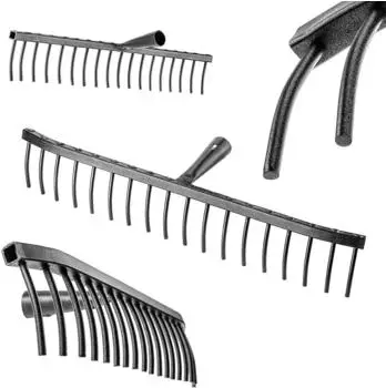 Kadax Gartenrechen Kopf Stahl 18 Zähne, ohne Stiel (K10120)