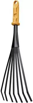 Fiskars OneClick F&auml;cherbesen Metall 7 Zinken 12cm (1080682)