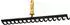 Fiskars OneClick Metallrechen 16 Zinken, 41,3cm (1080678)
