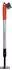 Black & Decker Gartenrechen 5 Zinken, höhenverstellbar 66-100cm, Kohlenstoffstahl/Glasfaser/PVC, orange/schwarz