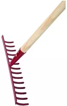 Floraworld Gartenrechen 14 Zinken mit Stiel