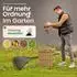 Novaliv Laubrechen 2er-Set 30 Zinken, Arbeitsbreite 75cm, 4-tlg. Steckstiel