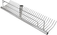 Idealspaten 66456000 Rasenrechen mit 2 Parallelstreben, Silber, 40 x 25 x 15 cm