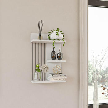 Hanah Home Emeline Wandregal 60 x 40 cm weiß