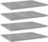 vidaXL Bücherregal-Bretter 4 Stk. Betongrau 40x30x1,5 cm Holzwerkstoff