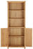 vidaXL Bücherregal mit 2 Türen 70x30x180 cm Massivholz Eiche