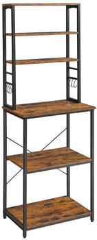Vasagle Standregal 40x60x167 cm vintagebraun-schwarz