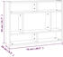 vidaXL Wall shelf plywood 75x16x55 cm oak smoke